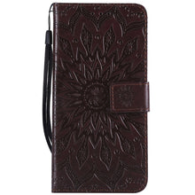 Load image into Gallery viewer, Sunflower Embossing PU Leather Wallet Stand Case for Xiaomi Redmi Note 6 Pro