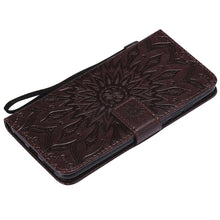 Load image into Gallery viewer, Sunflower Embossing PU Leather Wallet Stand Case for Xiaomi Redmi Note 6 Pro
