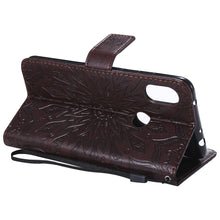 Load image into Gallery viewer, Sunflower Embossing PU Leather Wallet Stand Case for Xiaomi Redmi Note 6 Pro