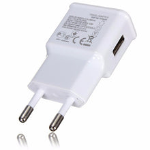 Cargar imagen en el visor de la galería, 5V 2A USB EU Plug Mini Portable Travel Phone Charger Charging Adapter for Xiaomi
