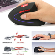 将图片加载到图库查看器,Ergonomic Vertical Chargeable 2.4GHz USB Wireless Gaming Mouse