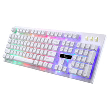 将图片加载到图库查看器,Waterproof Wired Illuminated Backlit Wrist Rest 104 Key Standard Gaming Keyboard