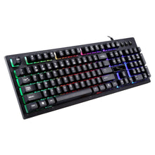 将图片加载到图库查看器,Waterproof Wired Illuminated Backlit Wrist Rest 104 Key Standard Gaming Keyboard