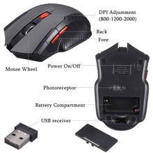 Cargar imagen en el visor de la galería, Auto Sleep Optical Gaming Mouse 6 Keys 1600DPI