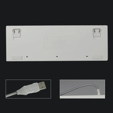 将图片加载到图库查看器,USB Mix Light Blue Switch Gaming Mechanical Keyboard 87 Keys for Tablet Desktop