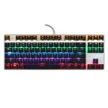 将图片加载到图库查看器,USB Mix Light Blue Switch Gaming Mechanical Keyboard 87 Keys for Tablet Desktop