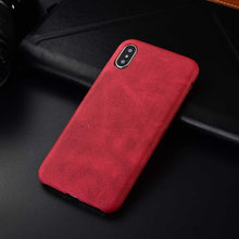 Load image into Gallery viewer, Boucho For iPhone XS Max XR 11 Pro Max X Case Snake Wood Texture Phone Cases For iPhone 7 8 6 6s plus PU Leather Soft Cover
