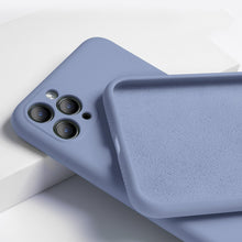 Cargar imagen en el visor de la galería, For iPhone 11 Case Liquid Silicone Matte Soft Cover For Apple iPhone 11 Pro Max Flexible Shockproof Phone Case Midnight Green