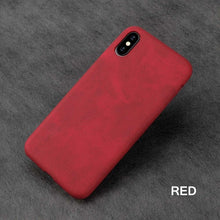 Load image into Gallery viewer, Ultra Thin Phone Cases For iPhone 6S 6 7 8 Plus XS Max Cover Leather Skin Soft TPU Silicone Case For iPhone XR X Shell