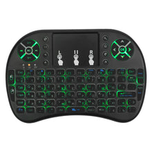 将图片加载到图库查看器，Mini Wireless Keyboard 2.4GHz 3 color English Russian Backlight touch screen mouse control Multi-function keyboard
