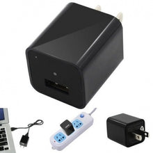 Cargar imagen en el visor de la galería, AC Adapter HD 1080P US Plug USB Pen Charger Hidden Spy Video Camera
