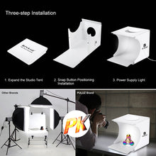 将图片加载到图库查看器，Portable LED Mini Photo Studio Foldable Fill-in Light Prop Kit Tool
