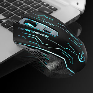 G820 Adjustable DPI 6 Button LED Optical USB Wired Gaming Mouse Mice