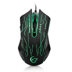 G820 Adjustable DPI 6 Button LED Optical USB Wired Gaming Mouse Mice