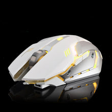 将图片加载到图库查看器，X7 7 Colors Light Silent 6 Buttons Rechargeable Wireless Optical Gaming Mouse
