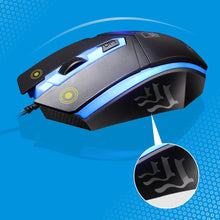 将图片加载到图库查看器，2Pcs Ergonomic LED Backlight Wired Gaming Wrist Rest Keyboard Gaming Mouse Set
