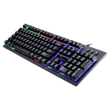 Load image into Gallery viewer, Waterproof Wired Illuminated Backlit Wrist Rest 104 Key Standard Gaming Keyboard
