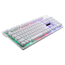 Load image into Gallery viewer, Waterproof Wired Illuminated Backlit Wrist Rest 104 Key Standard Gaming Keyboard
