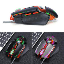 将图片加载到图库查看器，V9 Ergonomic Lighting Adjustable DPI 8 Keys USB Wired Mechanical Gaming Mouse
