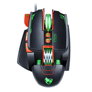 V9 Ergonomic Lighting Adjustable DPI 8 Keys USB Wired Mechanical Gaming Mouse