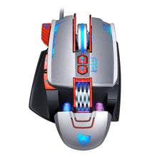 将图片加载到图库查看器，V9 Ergonomic Lighting Adjustable DPI 8 Keys USB Wired Mechanical Gaming Mouse
