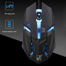 Load image into Gallery viewer, K2 Colorful Light Adjustable DPI Optical Wired Gaming Mouse
