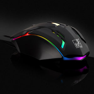 K2 Colorful Light Adjustable DPI Optical Wired Gaming Mouse