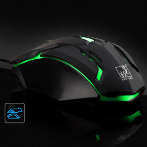 K2 Colorful Light Adjustable DPI Optical Wired Gaming Mouse