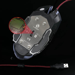 Universal Ergonomic Lighting 7200DPI Wired Gaming Mouse