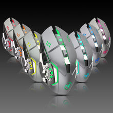 将图片加载到图库查看器，M70GY 2400DPI 2.4G Wireless Gaming Device 6 Buttons Color Light Optical Mouse
