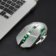 将图片加载到图库查看器，M70GY 2400DPI 2.4G Wireless Gaming Device 6 Buttons Color Light Optical Mouse
