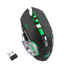 将图片加载到图库查看器，M70GY 2400DPI 2.4G Wireless Gaming Device 6 Buttons Color Light Optical Mouse

