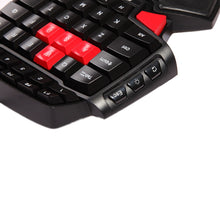 将图片加载到图库查看器，Portable One-hand 47 Keys Wired Gaming Keyboard Double Space Button USB Keypad
