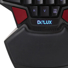 将图片加载到图库查看器，Portable One-hand 47 Keys Wired Gaming Keyboard Double Space Button USB Keypad
