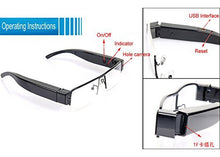 将图片加载到图库查看器，SPY 1080P HD Digital Video Glasses Spy Hidden Camera Eyewear V13
