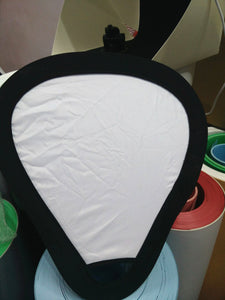 2in1 disc silver and white portable reflector 30cm triangle collapsible handheld flash diffuser for photo studio