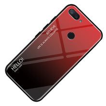 Cargar imagen en el visor de la galería, Gradient Tempered Glass Case Cover for Xiaomi Mi 8 Lite
