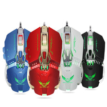 将图片加载到图库查看器，3200DPI Wired Mechanical Ergonomics LED Color Changing Gaming Mouse
