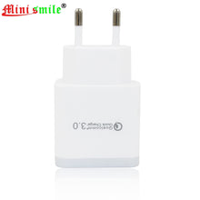 将图片加载到图库查看器，Minismile 18W Smart Travel Quick Charging 3.0 Charger Power Adapter for Xiaomi
