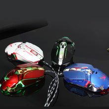 将图片加载到图库查看器，3200DPI Wired Mechanical Ergonomics LED Color Changing Gaming Mouse
