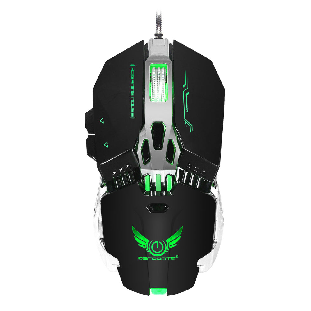 3200DPI Wired Mechanical Ergonomics LED Color Changing Gaming Mouse