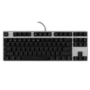 USB Mix Light Blue Switch Gaming Mechanical Keyboard 87 Keys for Tablet Desktop