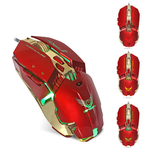 3200DPI Wired Mechanical Ergonomics LED Color Changing Gaming Mouse