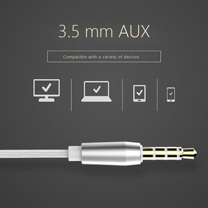 AZiMiYO Hybrid Pro HD In-Ear Earphones Braided Wired 4D Heavy bass