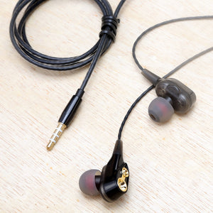 Dual Drivers Earphone High Bass Stereo With Mic For Meizu Xiaomi Sony