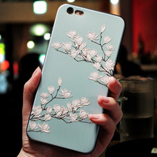 Load image into Gallery viewer, Relief Cute Flower TPU 3D Emboss Silicone Case For iPhone X XR 6 6S 7 8 Plus 5 5S SE 9 Cases For iPhone XS Max Coque Cover Shell
