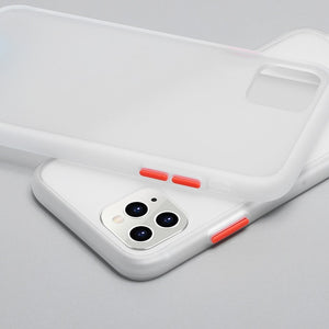 N1986N Phone Case For iPhone 11 Pro X XR XS Max 7 8+ Luxury Contrast Color Frame Matte