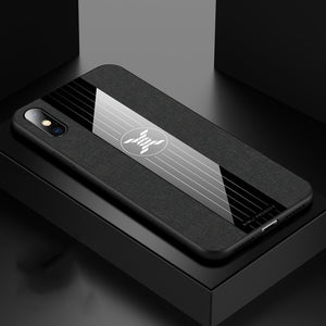 Magnetic Car Holder Case For iPhone 11 X XR XS Max 6 6S Plus Soft Frame Cloth Finger Ring Shockproof Cover For iPhone 7 8 Plus X