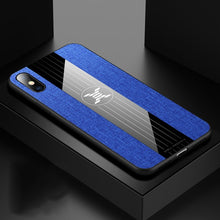 将图片加载到图库查看器，Magnetic Car Holder Case For iPhone 11 X XR XS Max 6 6S Plus Soft Frame Cloth Finger Ring Shockproof Cover For iPhone 7 8 Plus X
