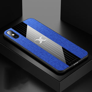 Magnetic Car Holder Case For iPhone 11 X XR XS Max 6 6S Plus Soft Frame Cloth Finger Ring Shockproof Cover For iPhone 7 8 Plus X